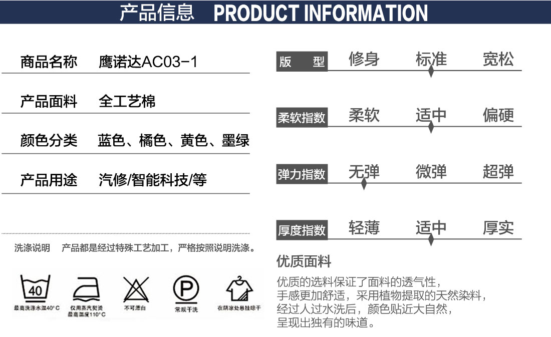 中藍(lán)拼黃色工作服定制詳情頁